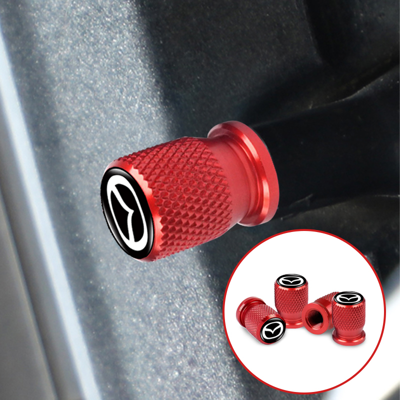 Set 4 Nắp Van Bánh Xe Hơi Mazda 5 6 323 626 RX8 CX5 CX-4 MX3 MX5 Atenza Axela