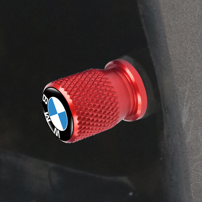 Set 4 Nắp Van Xe Hơi Chống Bụi In Logo 3D Cho BMW E61 E90 E82 E70 E71 E87 E88 E89 X5 X6