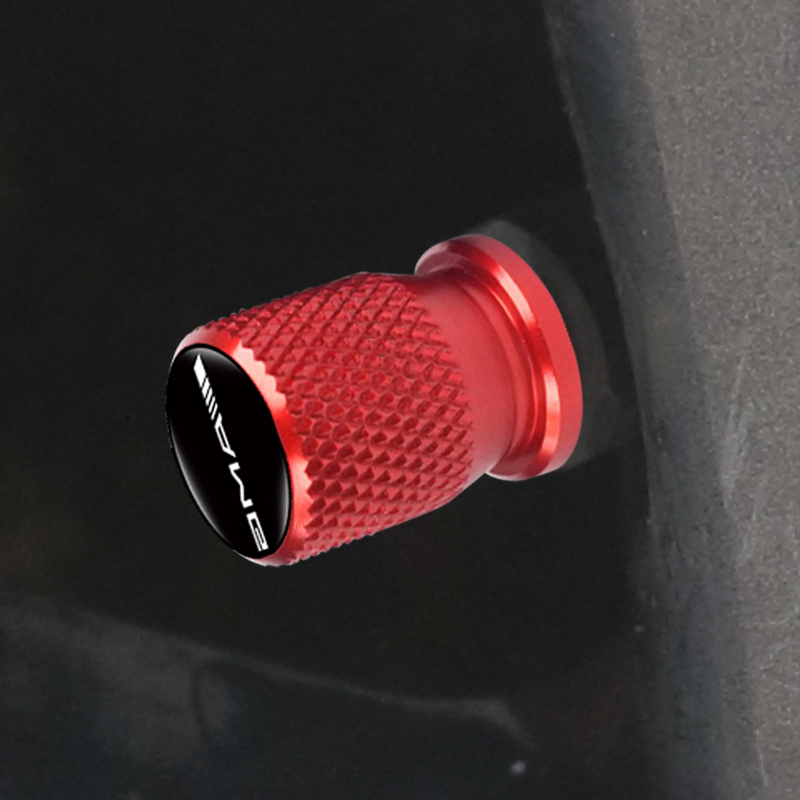 Bộ 4 Nắp Van Bánh Xe Hơi 3D Chống Rò Rỉ Cho Mercedes Benz AMG GLC GLE CLA GLA W205 W211 W213