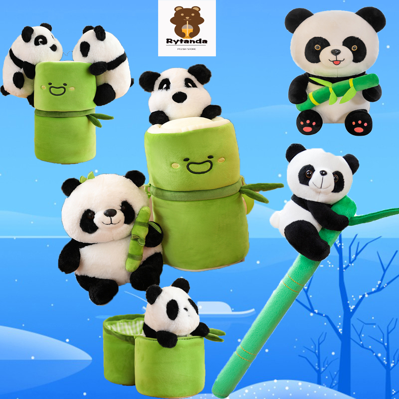Rytanda Gấu Trúc Nhồi Bông 2 Trong 1 Dễ Thương 30cm