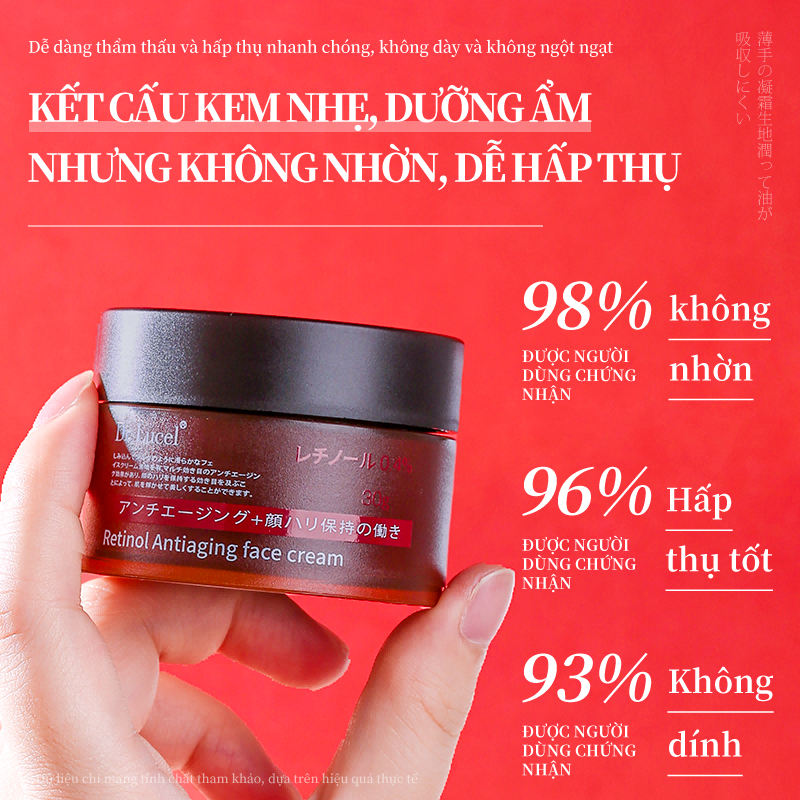 Nhật Bản Dr.Lucel Kem chống lão hóa retinol Kem chống nhăn làm săn chắc da30g mờ nếp nhăn làm mịn da