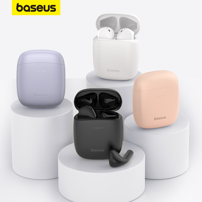 Tai Nghe Bluetooth Không Dây Baseus W04 TWS Pin Dài Có Đèn Flash