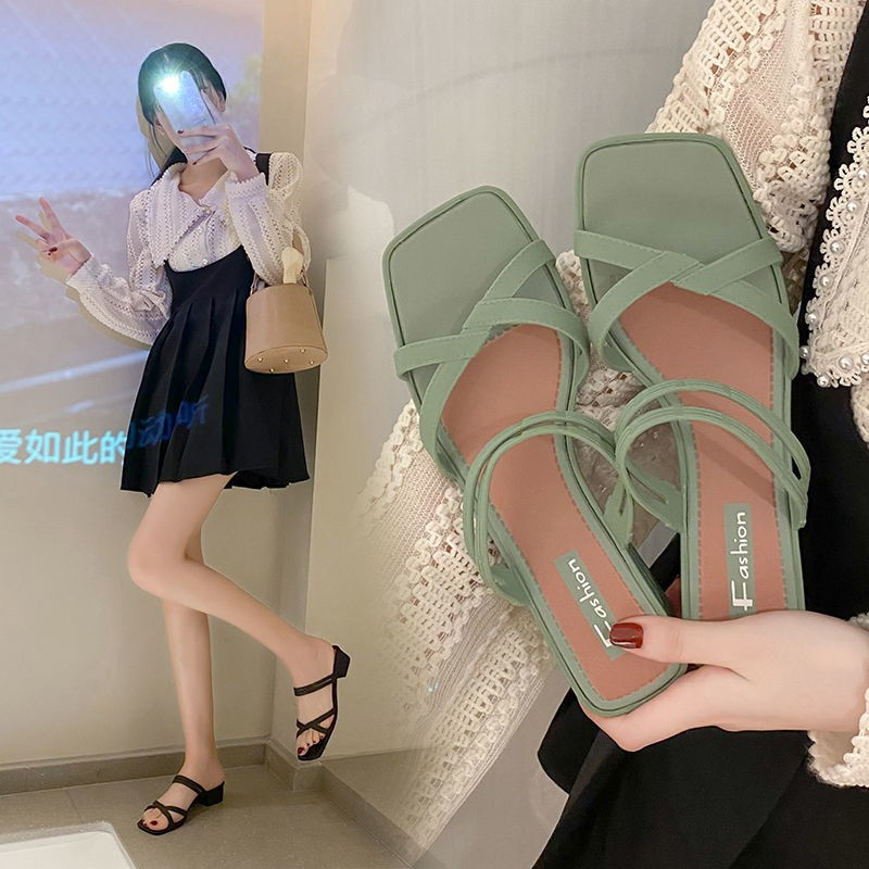 Giày Sandal Xăng Đan Cao Gót Thời Trang Mùa Hè 2025 Dành Cho Nữ Dép Sandal
