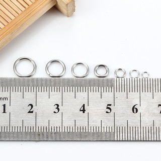 200 Chiếc 3-9 Mm Thép Không Gỉ Sliver Mở Nhảy Nhẫn Chia Nhẫn Kết Nối Cho DIY Trang Sức Làm Phụ Kiện Phát Hiện Vật Dụng