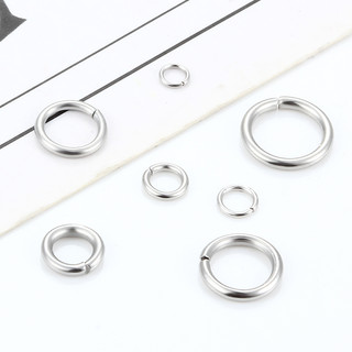 200 Chiếc 3-9 Mm Thép Không Gỉ Sliver Mở Nhảy Nhẫn Chia Nhẫn Kết Nối Cho DIY Trang Sức Làm Phụ Kiện Phát Hiện Vật Dụng
