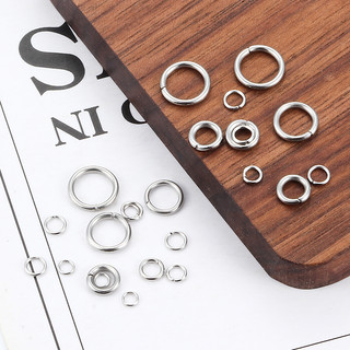 200 Chiếc 3-9 Mm Thép Không Gỉ Sliver Mở Nhảy Nhẫn Chia Nhẫn Kết Nối Cho DIY Trang Sức Làm Phụ Kiện Phát Hiện Vật Dụng