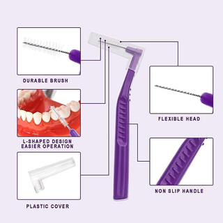 Bộ 5 bàn chải kẽ góc, bàn chải nha khoa, bàn chải niềng răng giữa răng để làm sạch răng