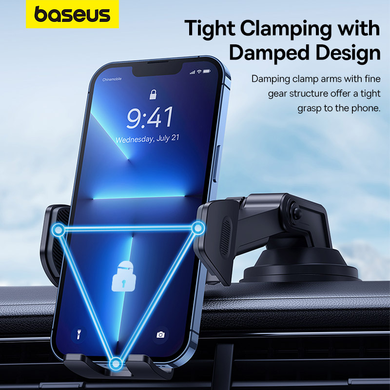 Giá Đỡ Điện Thoại Baseus Có Giác Hút Gắn Kính Chắn Gió Xe Hơi Cho IP Phone Xiaomi Huawei Samsung Oppo