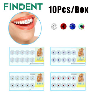 1 hộp răng kim cương bộ đồ trang sức 10 miếng đồ trang sức răng đá quý nha khoa pha lê nhân tạo đồ trang trí răng đá quý trang trí cho trang trí răng phản quang