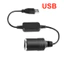 Dây Cáp Chuyển Đổi 30cm 12W USB Type-C PD Sang Ổ Cắm Bật Lửa Thuốc Lá 12V GPS DVR