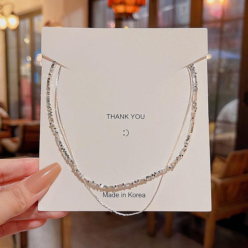 Vòng Cổ Choker Hai Lớp Lấp Lánh Thời Trang Cho Nữ
