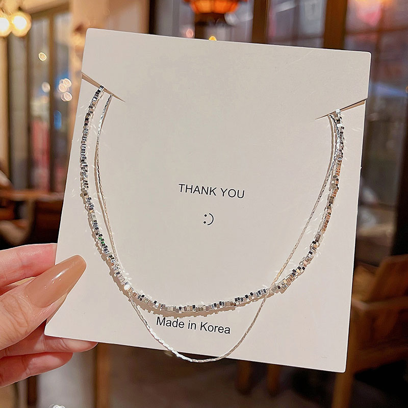 Vòng Cổ Choker Hai Lớp Lấp Lánh Thời Trang Cho Nữ