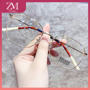 【COD 】Mắt kính chống bức xạ -0° ~ - 4.00° độ dành cho nam và nữ với tròng kính có thể tháo rời kính chống ánh sáng xanh JS1001