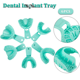 Set 6 Khuôn Nhựa Màu Xanh Lá Cây Có Thể Tháo Rời Dễ Dàng Gấp Gọn Size S / M / L