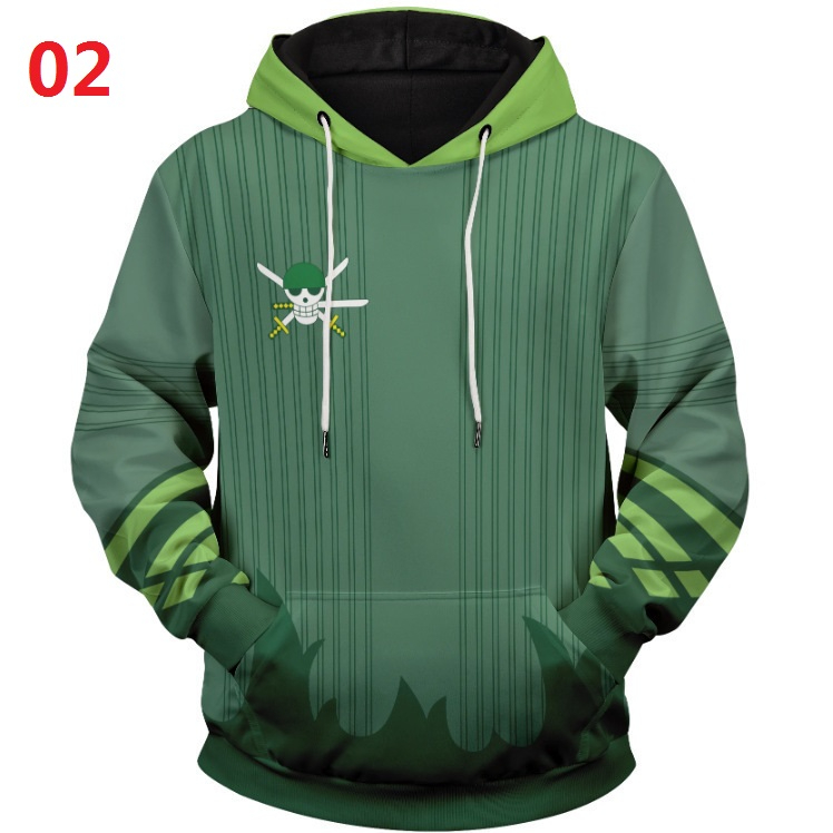 Áo Hoodie One Piece Roronoa Zoro in Kỹ Thuật Số - Phong Cách Thời Trang