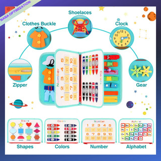 Bảng Đồ Chơi Montessori 5 Trong 1 Giáo Dục Sớm Cho Bé 1-4 Tuổi