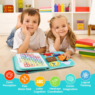 Bảng Đồ Chơi Montessori 5 Trong 1 Giáo Dục Sớm Cho Bé 1-4 Tuổi