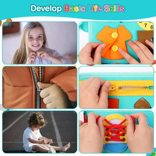 Bảng Đồ Chơi Montessori 5 Trong 1 Giáo Dục Sớm Cho Bé 1-4 Tuổi