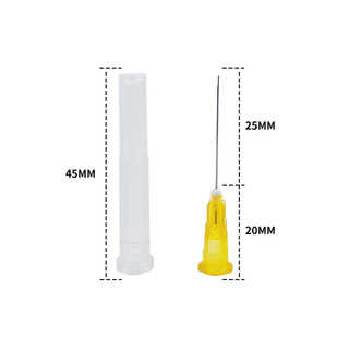 Nha khoa endo tưới ống tiêm đầu kim 100 cái lỗ bên cuối-đóng 25g / 27g / 30g