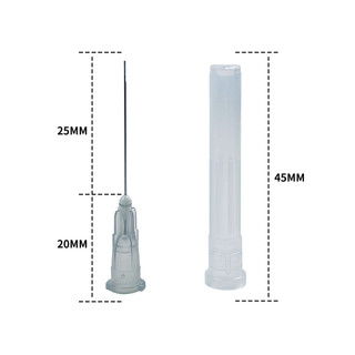 Nha khoa endo tưới ống tiêm đầu kim 100 cái lỗ bên cuối-đóng 25g / 27g / 30g