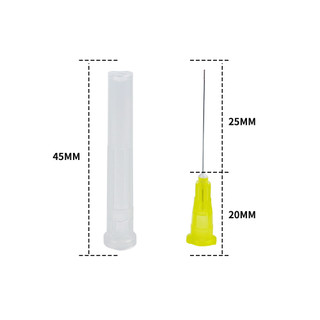 Nha khoa endo tưới ống tiêm đầu kim 100 cái lỗ bên cuối-đóng 25g / 27g / 30g