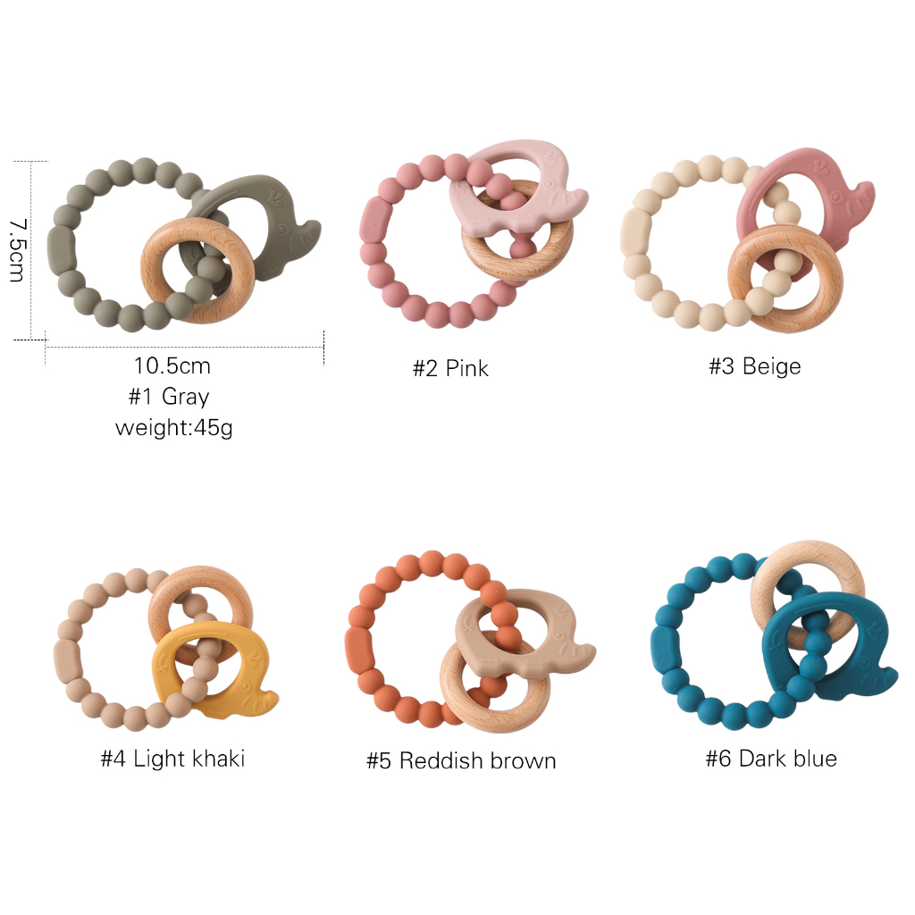 Ảnh Đồ Chơi Gặm Nướu Bằng Silicone An Toàn Thực Phẩm Cho Bé 0-6 - 12 Tháng Tuổi 2