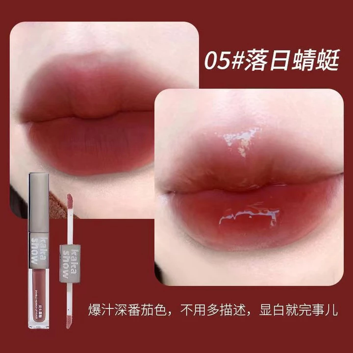 Son Kem Lì nội địa trung màu đỏ nâu,Son Kem kakashow Màu Lì Tông Màu Lì Siêu Mịn Lâu Trôi nội địa trung/son nội địa Powder Mist Matte Lipstick chất kem lì mềm mịn như nhung