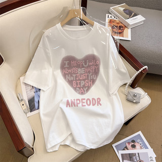 HIIXIIVI Áo Thun 100% Cotton Tay Ngắn Dáng Suông In Họa Tiết Trẻ Trung Thời Trang Unisex Size 5XL
