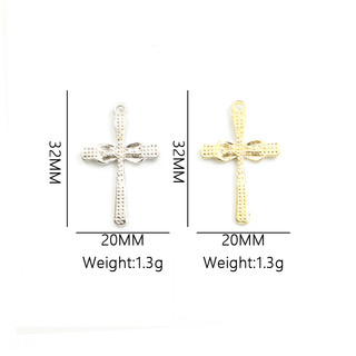 Set 10 Mặt Vòng cổ Đá Pha Lê Hình Chữ Thập Phong Cách Baroque Sang Trọng