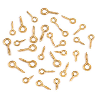20 Chiếc Thép Không Gỉ Vít Mắt Chân Cho Mặt Dây Chuyền Sắt Vít 8 / 10 / 12 / 17 Mm Móc Mắt Khóa Phù Hợp Với Khoan Hạt DIY Trang Sức Làm