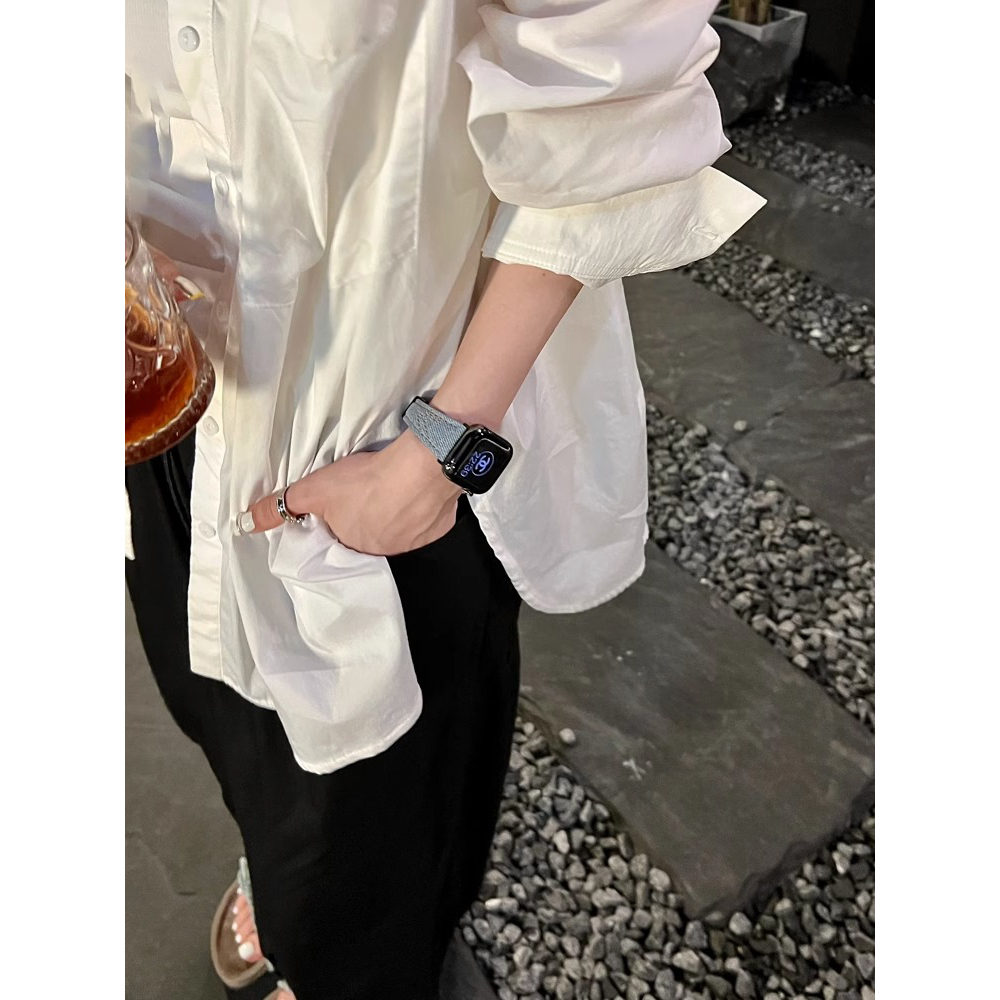 Dây đeo Denim thắt lưng nhỏ dành cho nữ dành cho Apple Watch S11 SE3 Ultra3 S10 S9 S8 SE S7 S6 Ultra 49mm 46mm 42mm 40mm 44mm 41mm 45mm Iwatch Band