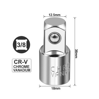 Bộ chuyển đổi cờ lê ratchet thép không gỉ 1/2in sang 3/8in hoặc 1/4in