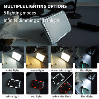 Đèn Pin led cob Từ Tính Mạnh Đa Năng 8 Chế Độ Sáng 4000mah