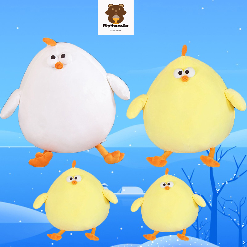 Rytanda Bộ sưu tập Dundun Đồ chơi nhồi bông Soft Plush Chicken Doll Thú Nhồi Bông Hình Gà Con Màu Vàng Dễ Thương