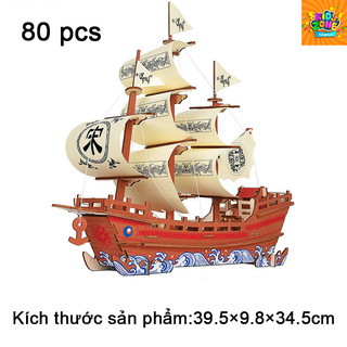 Đồ Chơi Lắp Ráp Mô Hình Thuyền Buồm 3d Bằng Gỗ Nhiều Loại Khác Nhau