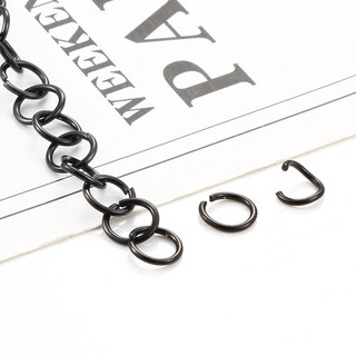 Nhẫn Mở Kết Nối Đa Màu Bạc/Đen/Vàng/Vàng Hồng Cho Trang Sức DIY Làm Nhẫn, Vòng Cổ, Vòng Tay