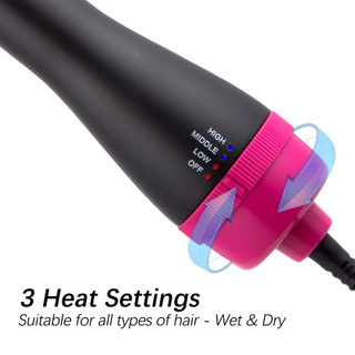 Lược Điện Chải Tóc Một Bước Xoay 360 Độ Đa Năng - One step