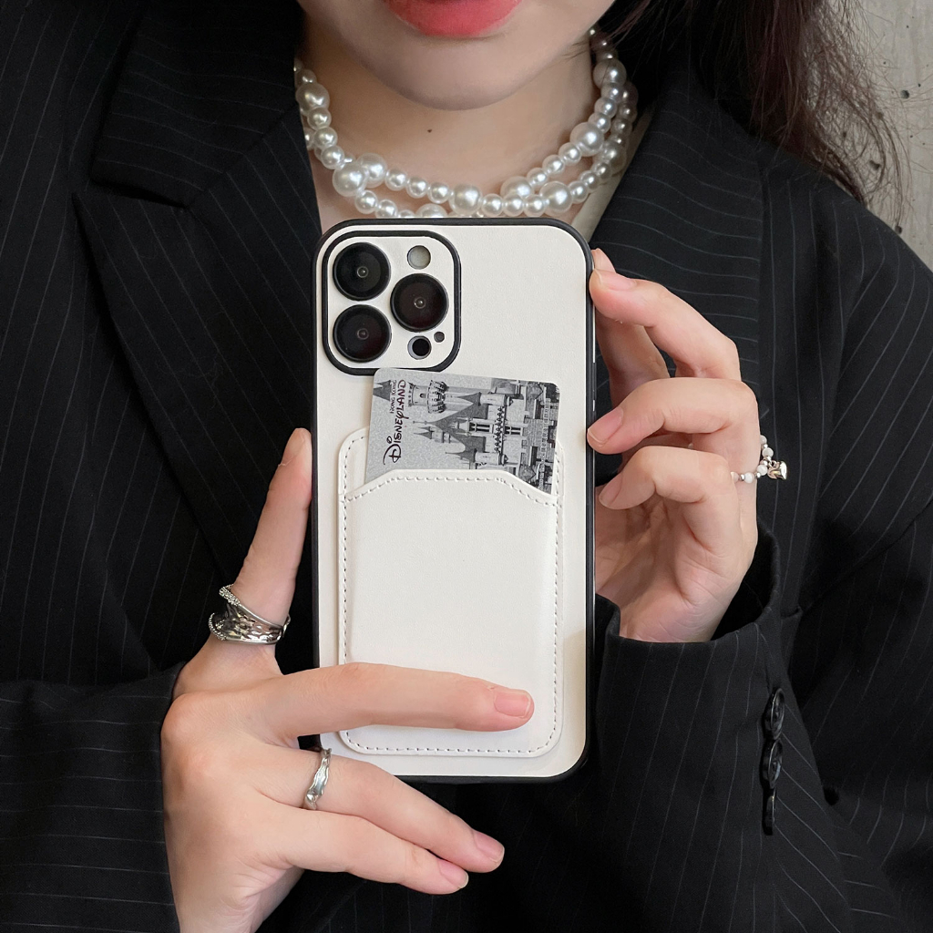 Vỏ điện thoại có phim bảo vệ ống kính cho iphone 11 14promax 12promax 13promax bao da pu chống rơi cho iphone 14 13 12 pro max ốp lưng cổ điển có túi đựng thẻ