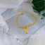 Lắc chân titan nữ không gỉ thiết kế hình trái tim khắc chữ tiếng anh phong cách thời trang trẻ trung năng động