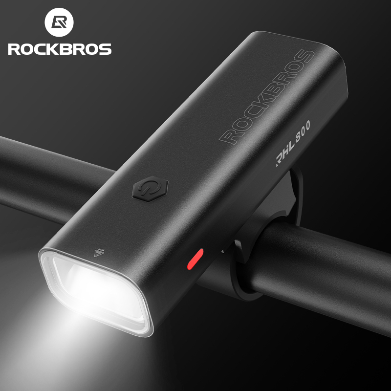 ROCKBROS Chu Kỳ Ánh Sáng 800 Lumen 3000mAh IPX6 Chống Thấm Nước Sạc Hợp Kim Nhôm Vỏ Đi Đêm