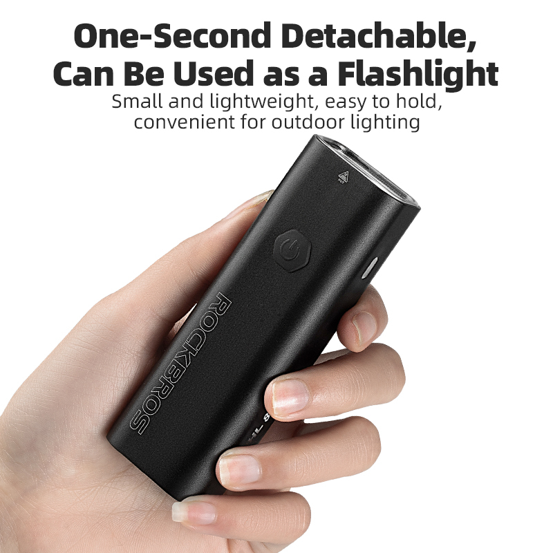ROCKBROS Chu Kỳ Ánh Sáng 800 Lumen 3000mAh IPX6 Chống Thấm Nước Sạc Hợp Kim Nhôm Vỏ Đi Đêm
