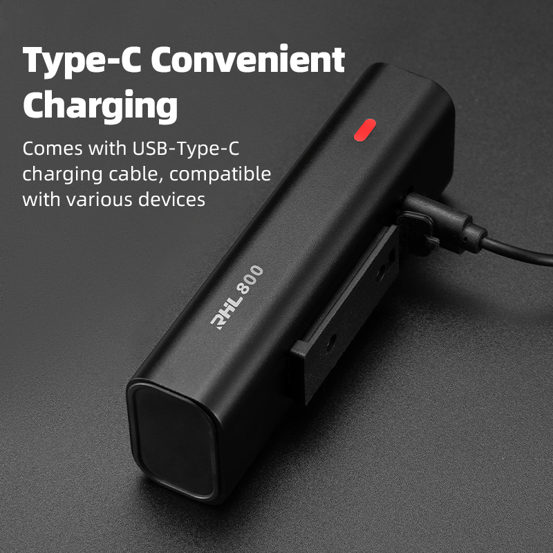 ROCKBROS Chu Kỳ Ánh Sáng 800 Lumen 3000mAh IPX6 Chống Thấm Nước Sạc Hợp Kim Nhôm Vỏ Đi Đêm