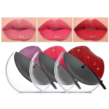 Velvet lipstick lip-shaped lazy lipstick nhiệt độ trang điểm thay đổi màu sắc lâu dài & non-stick cup lip gloss son môi không thấm nước lazy lip makeup