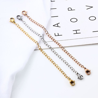 1 Khóa Dây Xích Mở Rộng Bằng Thép Không Gỉ Làm Trang Sức diy
