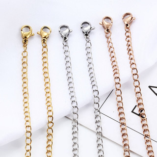1 Khóa Dây Xích Mở Rộng Bằng Thép Không Gỉ Làm Trang Sức diy