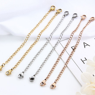1 Khóa Dây Xích Mở Rộng Bằng Thép Không Gỉ Làm Trang Sức diy
