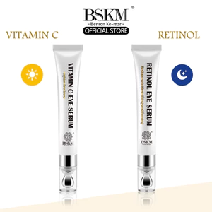 Kem mắt vitamin C + kem dưỡng mắt retinol BSKM chống lão hóa/ mờ nếp nhăn quầng thâm/ làm trắng sáng săn chắc da mắt 20g 0260+0277