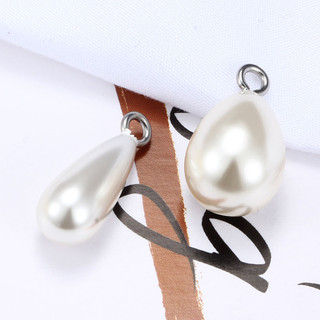 10 Chiếc Giả Ngọc Trai Thép Không Gỉ Kim Quyến Rũ Phụ Kiện Cho DIY Bông Tai Vòng Cổ Vòng Tay Trang Sức Làm Quyến Rũ Dangles