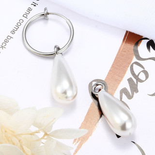 10 Chiếc Giả Ngọc Trai Thép Không Gỉ Kim Quyến Rũ Phụ Kiện Cho DIY Bông Tai Vòng Cổ Vòng Tay Trang Sức Làm Quyến Rũ Dangles