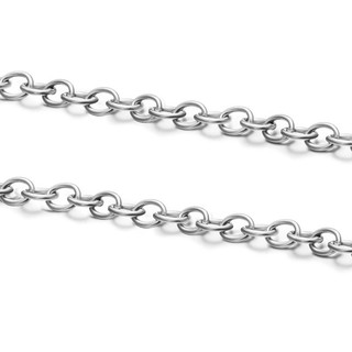 Chiều rộng 1.5 / 2 / 2.5 / 3 / 3.8 / 4.5 / 5 / 6 / 7 / 8mm Thép không gỉ Rolo Dây chuyền cáp Vòng cổ tròn DIY Trang sức Làm vòng tay Curban Rất nhiều Dropshipping Số lượng lớn 1 mét